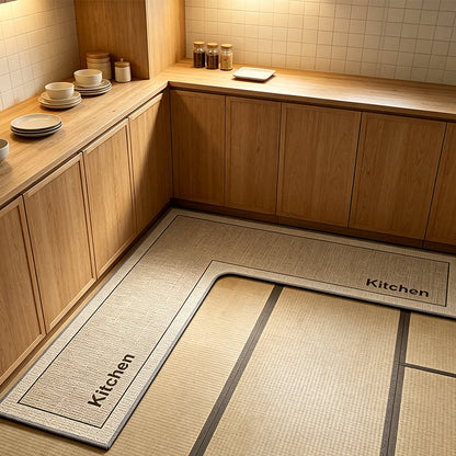 💧 LIMITED-TIME 50% OFF!✨ Quick-Dry Kitchen Mat – L-Shape Diatomite Design, Absorbent & Non-Slip🍳