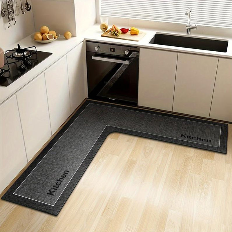 💧 LIMITED-TIME 50% OFF!✨ Quick-Dry Kitchen Mat – L-Shape Diatomite Design, Absorbent & Non-Slip🍳