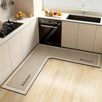 💧 LIMITED-TIME 50% OFF!✨ Quick-Dry Kitchen Mat – L-Shape Diatomite Design, Absorbent & Non-Slip🍳