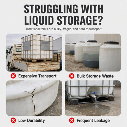 💦 LIMITED-TIME 50% OFF! 🛠️ Heavy-Duty Foldable Water Storage Bladder – Reinforced, Collapsible, Large Capacity ✨