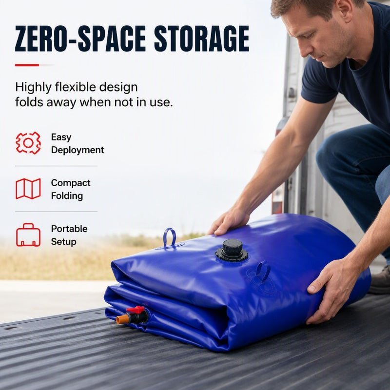 💦 LIMITED-TIME 50% OFF! 🛠️ Heavy-Duty Foldable Water Storage Bladder – Reinforced, Collapsible, Large Capacity ✨