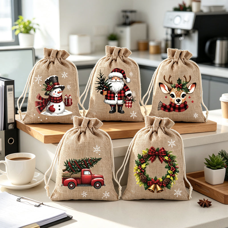 🎄Christmas Drawstring Gift Bags
