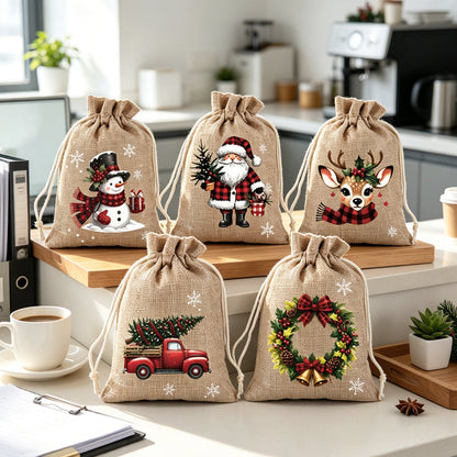 🎄Christmas Drawstring Gift Bags