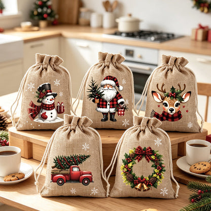 🎄Christmas Drawstring Gift Bags