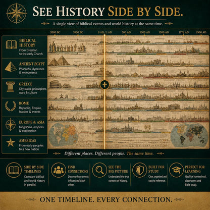 📜 LIMITED-TIME 50% OFF! ✨ Synchronological History Chart – Visual, Durable, Educational ✨