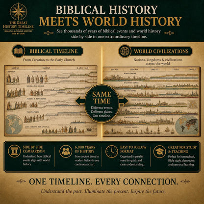 📜 LIMITED-TIME 50% OFF! ✨ Synchronological History Chart – Visual, Durable, Educational ✨