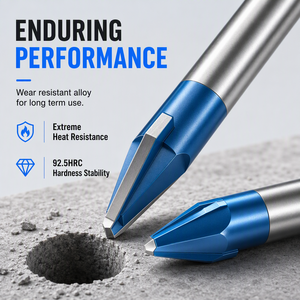 Hex Shank Carbide Eccentric Drill Bit for Ceramic Tile Glass and Concrete Hole Drilling