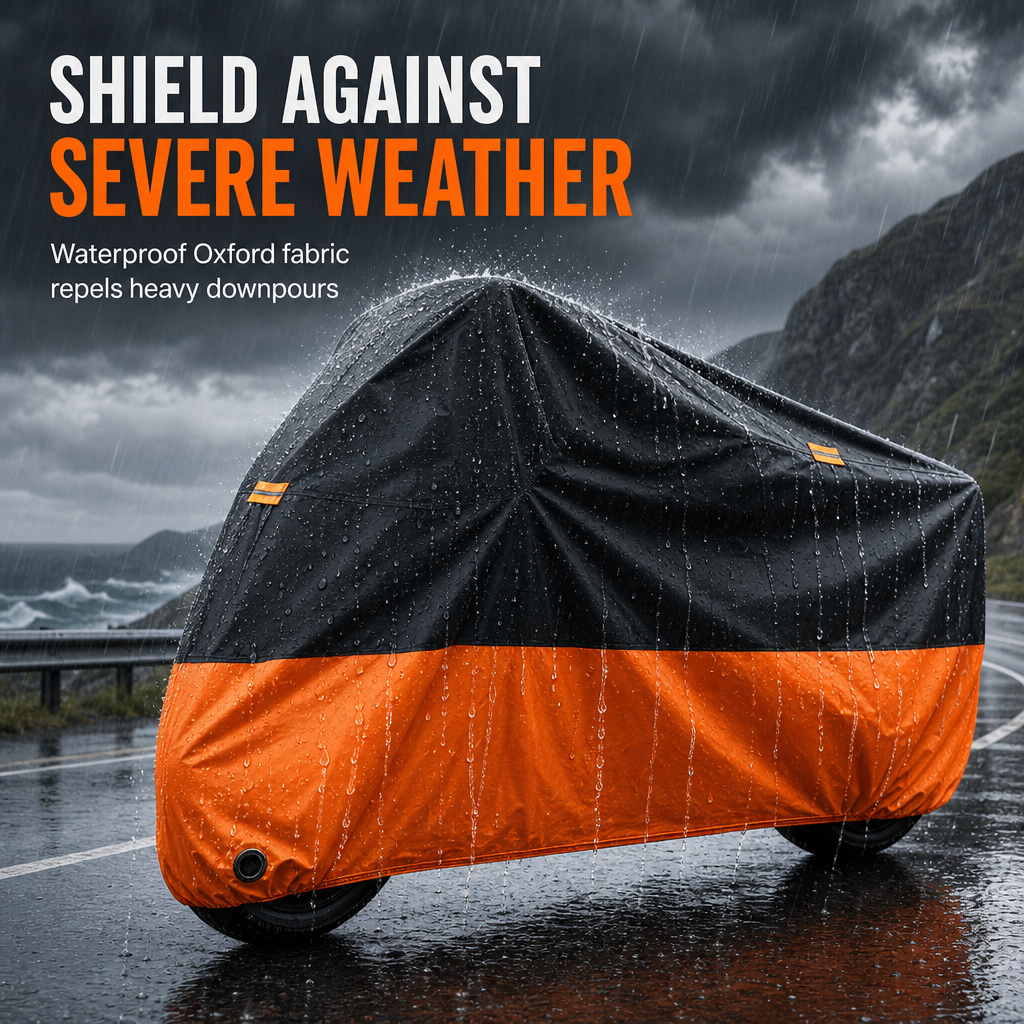 Waterproof Motorcycle Cover With Lock Holes