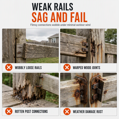 2x4 Inch Wood Fence Post Brackets Railing Wood Post Anchor Bases