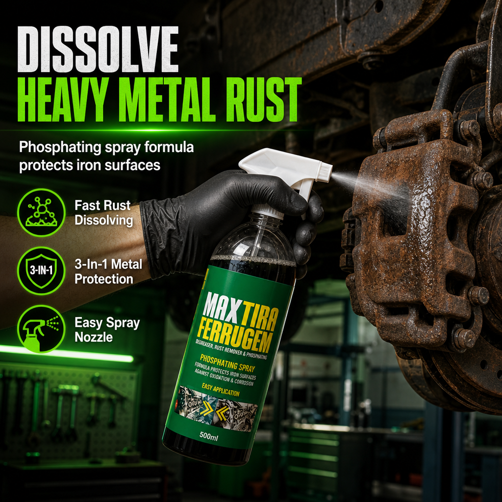 ✨ 3-in-1 Rust Remover & Phosphating Agent — Degrease, Remove & Prevent 💨