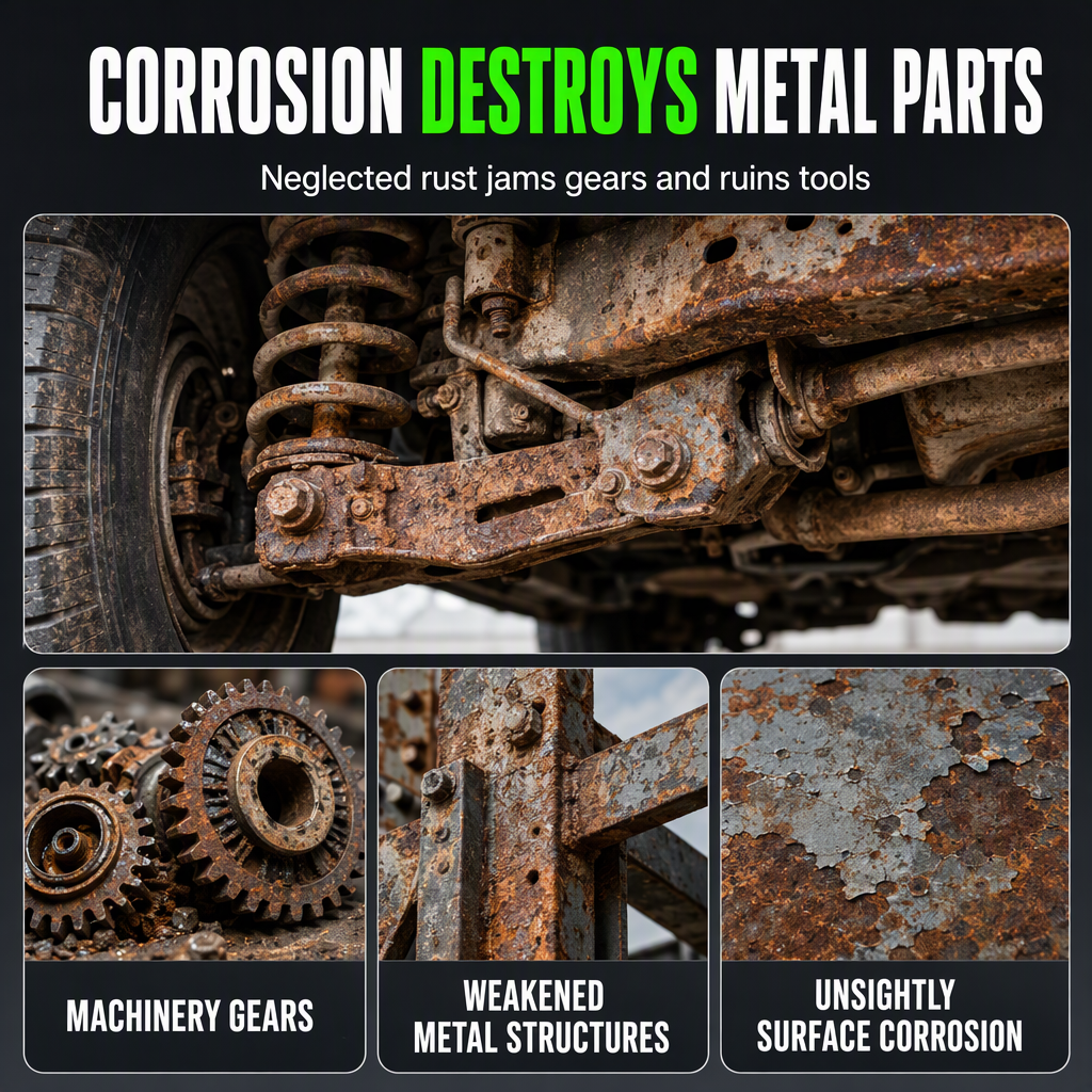 ✨ 3-in-1 Rust Remover & Phosphating Agent — Degrease, Remove & Prevent 💨