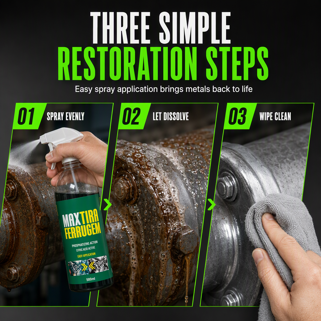 ✨ 3-in-1 Rust Remover & Phosphating Agent — Degrease, Remove & Prevent 💨