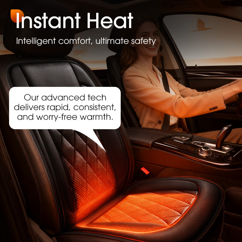 🥳2026 HOT SALE🥳💞50K+ SOLD! 🚗🔥 50% OFF! Intelligent Car Seat Heating Pad – 30-second rapid heat, full back & seat coverage, high/low settings, non-slip & flame-retardant. Cosy winter drives! 🛡️✅