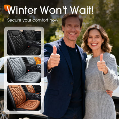 🥳2026 HOT SALE🥳💞50K+ SOLD! 🚗🔥 50% OFF! Intelligent Car Seat Heating Pad – 30-second rapid heat, full back & seat coverage, high/low settings, non-slip & flame-retardant. Cosy winter drives! 🛡️✅