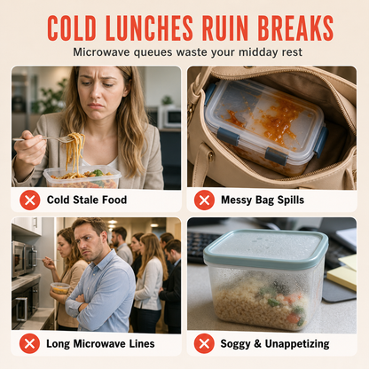 🎁2026 New Arrivals 50% OFF💥Winter Hot Sale❄️ Insulated Stainless Steel Lunch Box with Lid – Stackable Food Container🛡️❄️