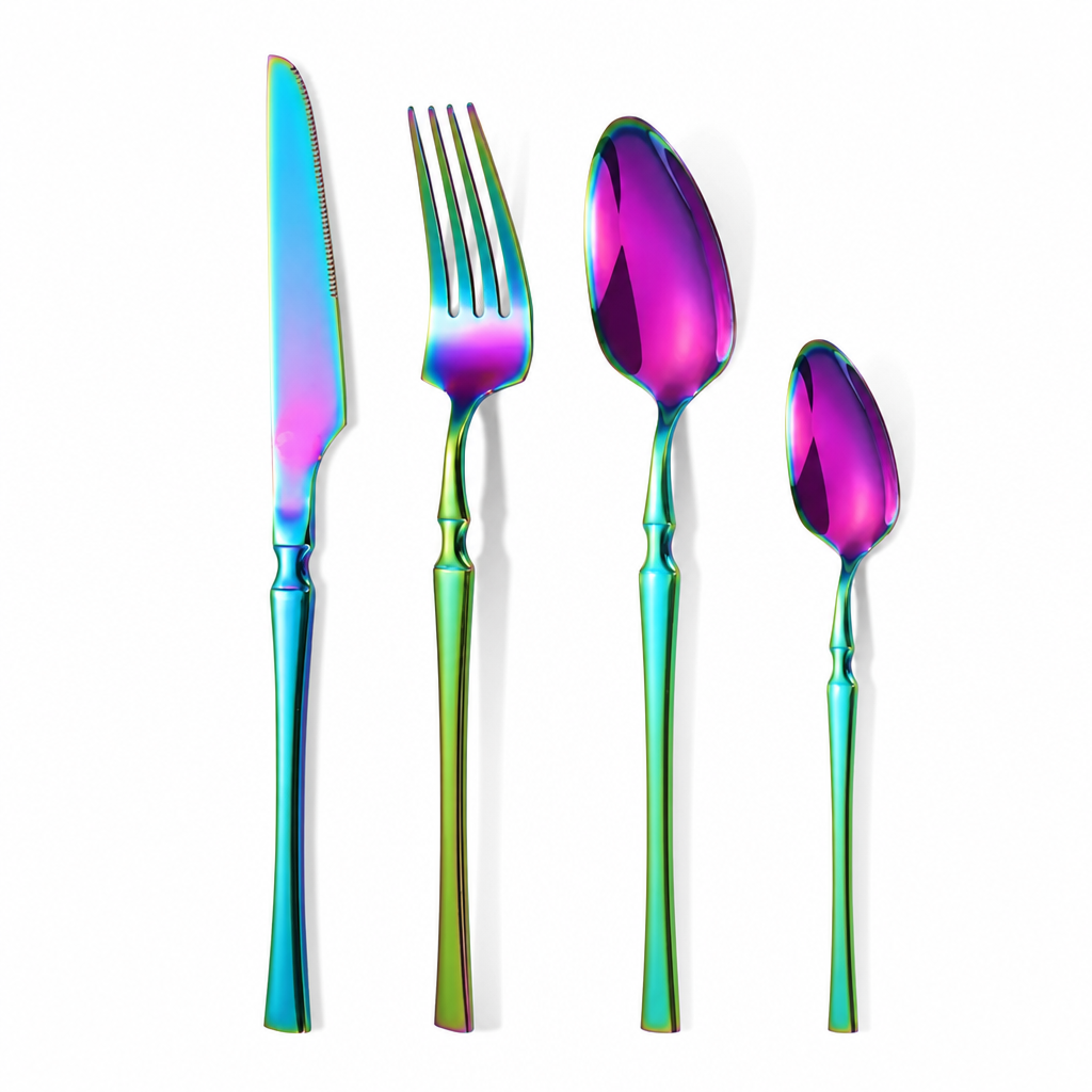 🍽️ LIMITED-TIME 50% OFF! ✨ 304 Stainless Steel Cutlery Set – Slim Elegant, Mirror Polished, Comfort Grip 🥂