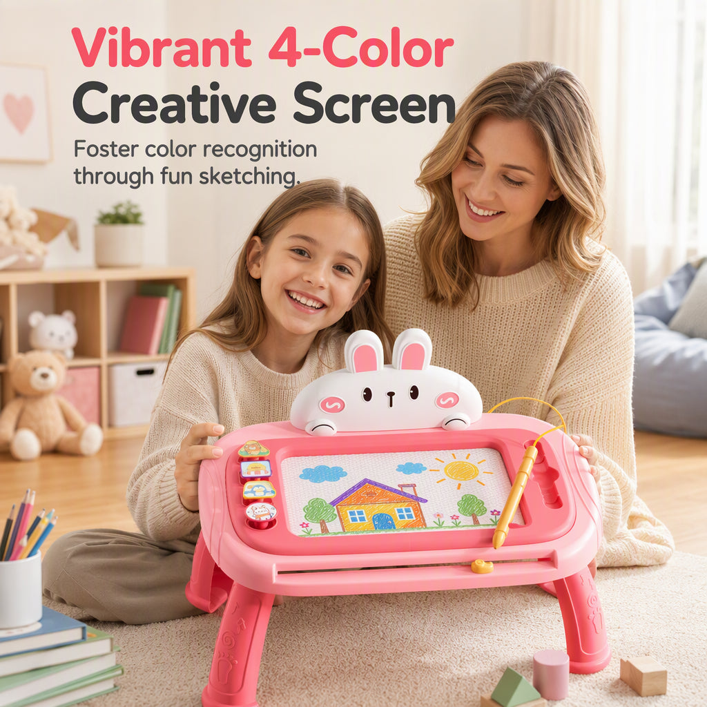 🎨 50% Off Now ✨ Kids Magnetic Drawing Board — Pen & 4 Stamps Included 📢