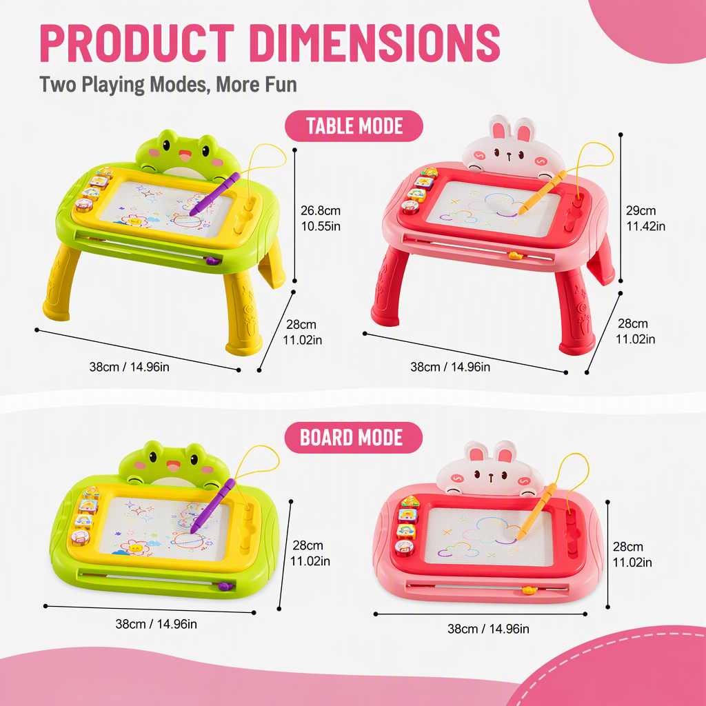🎨 50% Off Now ✨ Kids Magnetic Drawing Board — Pen & 4 Stamps Included 📢