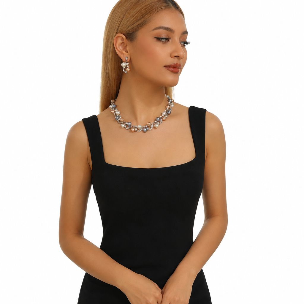 🎁2026 New Arrivals 50% OFF💥Vintage Floral Jewelry Set – Pearl Crystal Accent, Elegant, Long-Lasting Shine 💫