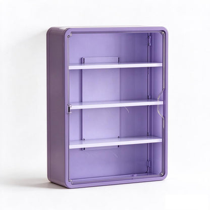 🧸 Wall-Mounted Blind Box Display Case: Clear Front, Magnetic Door, Adjustable Shelves