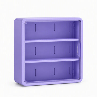 🧸 Wall-Mounted Blind Box Display Case: Clear Front, Magnetic Door, Adjustable Shelves