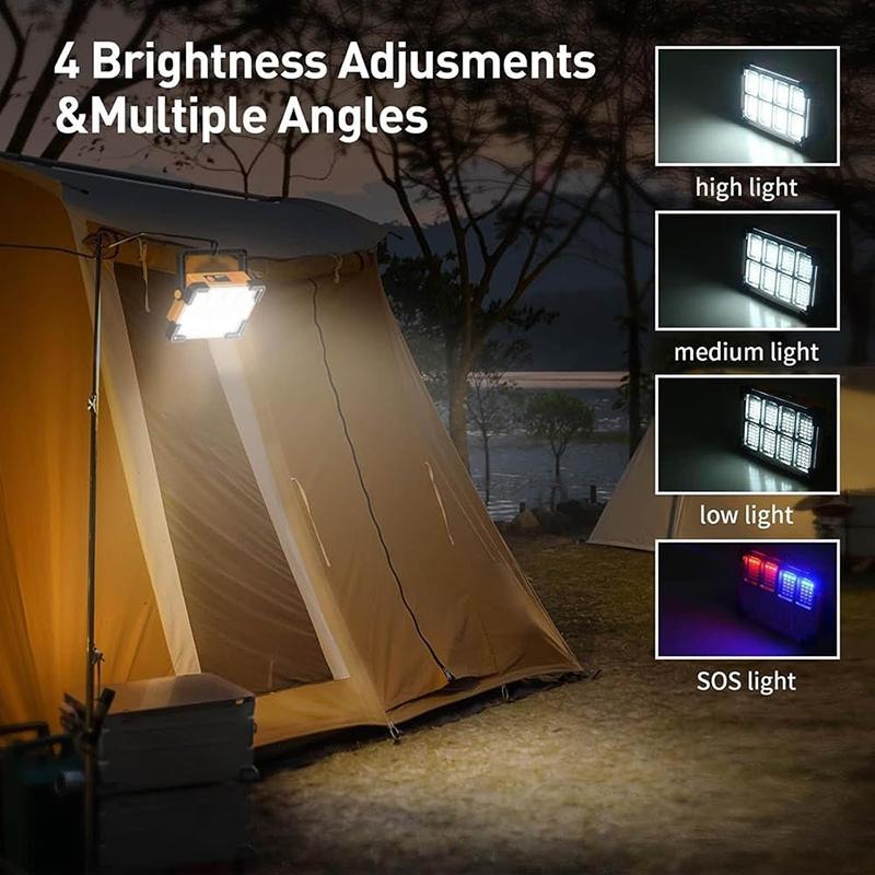 🔥50% OFF!!📢☀️ Solar Portable Handheld Lantern & Floodlight – Stay Lit Outdoors, in Emergencies & at Night Markets ✨