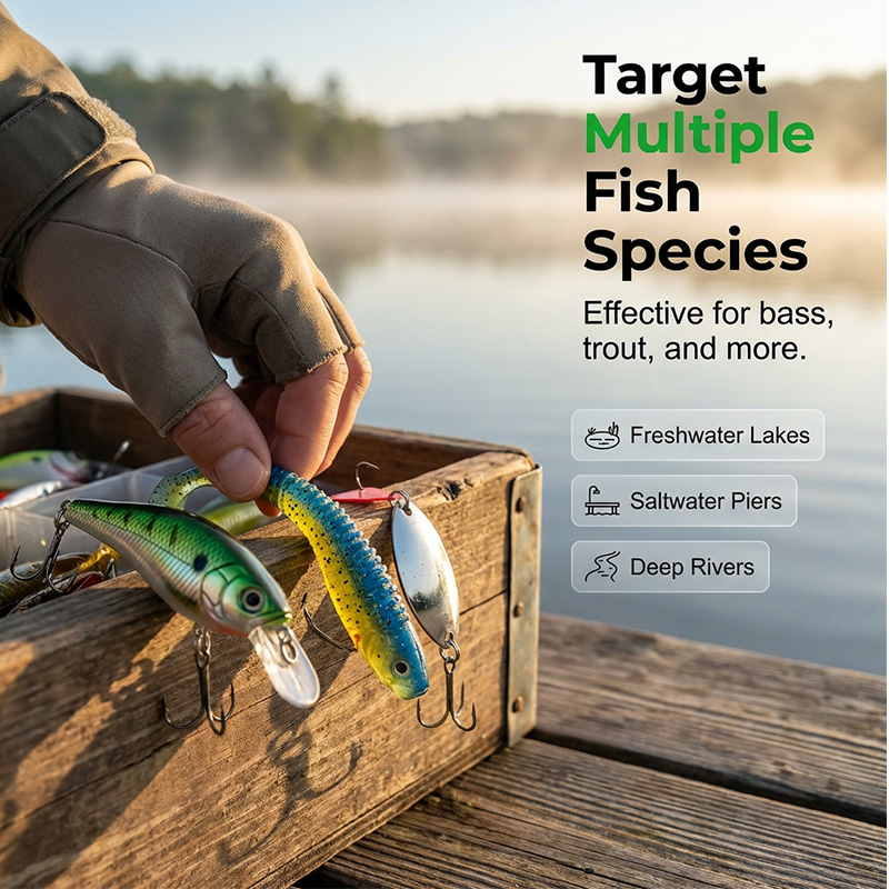 🔥 Fishing Lures Set with Box – Ready for Your Next Catch! ☀️🎣