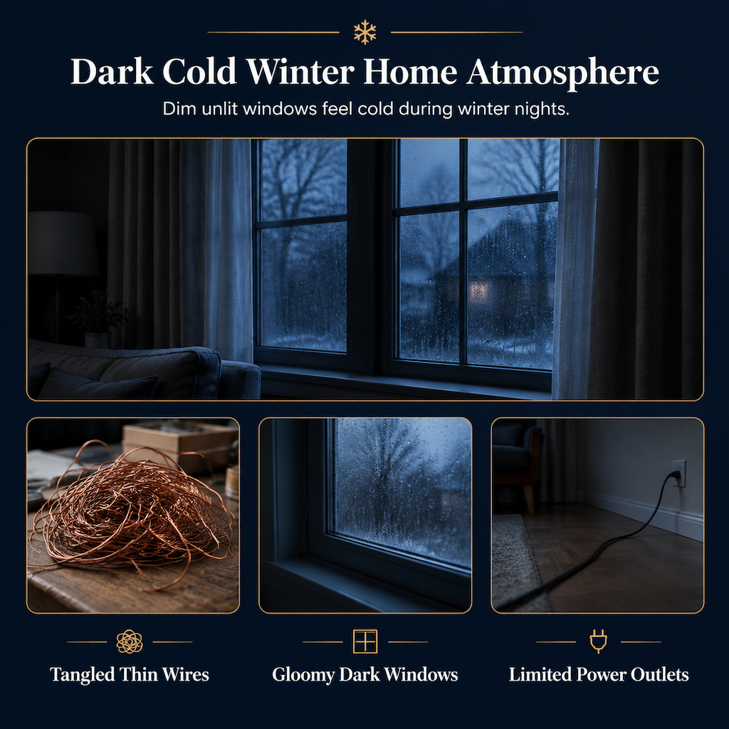 ❄️ 73% OFF! ✨ Careluxpro LED Snowflake Curtain Lights – Waterproof & festive décor ✨