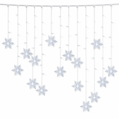 ❄️ 73% OFF! ✨ Careluxpro LED Snowflake Curtain Lights – Waterproof & festive décor ✨