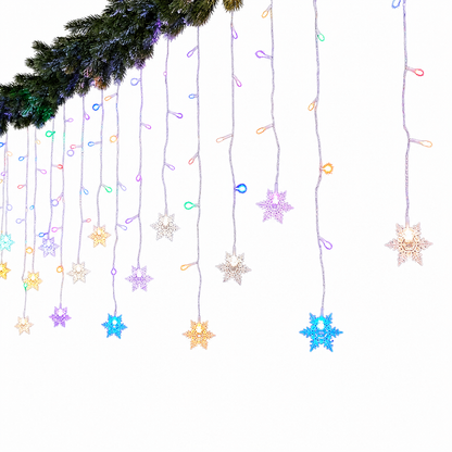 ❄️ 73% OFF! ✨ Careluxpro LED Snowflake Curtain Lights – Waterproof & festive décor ✨