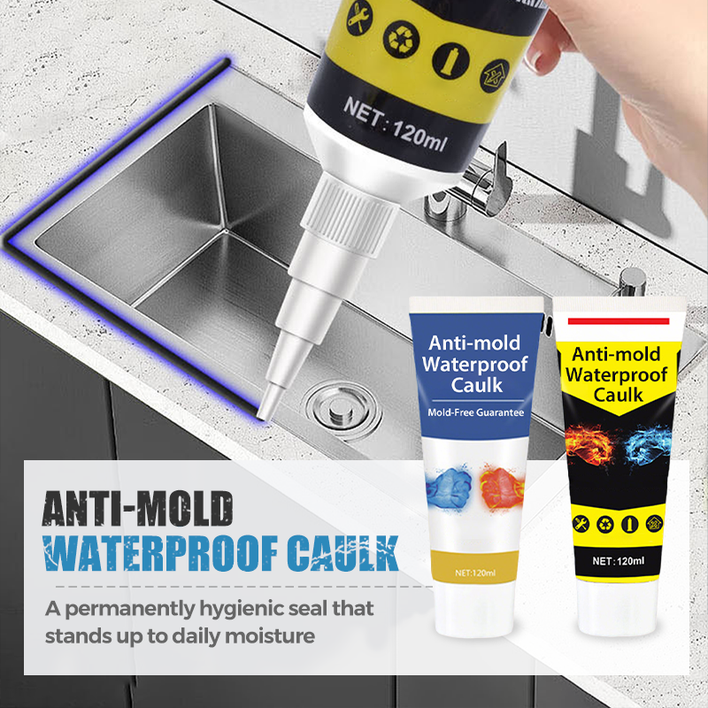 📢📢 50% OFF🏠Anti-Mold Waterproof Caulk Sealant – Mold-Resistant, Waterproof Sealing for Bathrooms & Kitchens