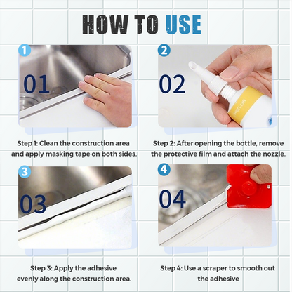 📢📢 50% OFF🏠Anti-Mold Waterproof Caulk Sealant – Mold-Resistant, Waterproof Sealing for Bathrooms & Kitchens