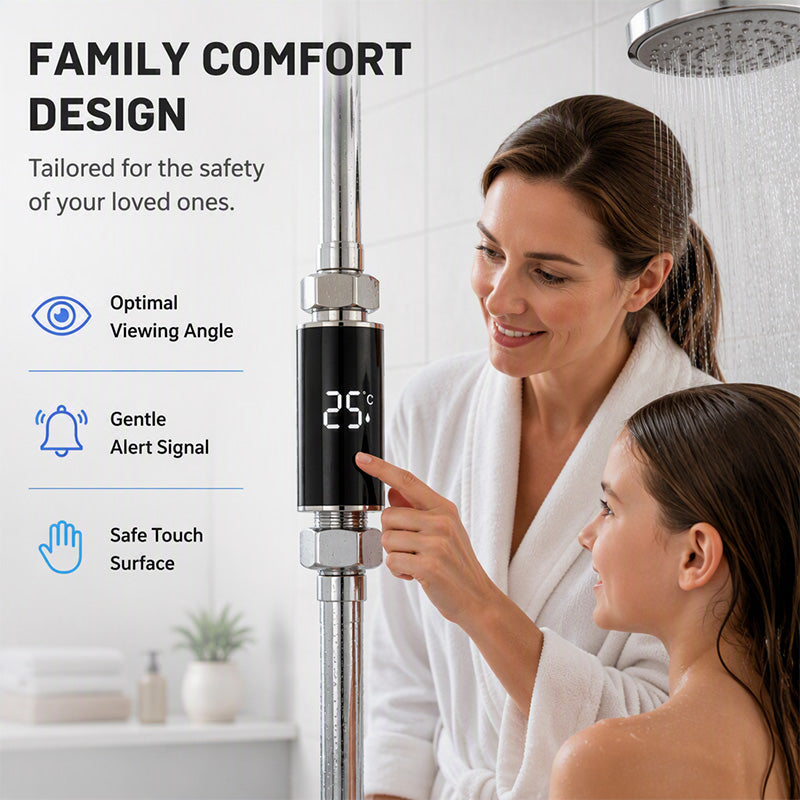 Universal LED Shower Temperature Monitor