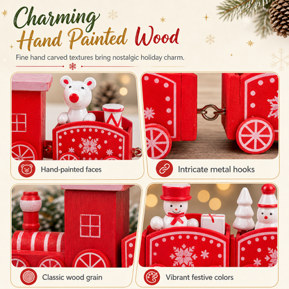 📢📢 49% OFF🎄Mini Christmas Train Ornament – Festive Tabletop Decor, Window Display & Cake Topper
