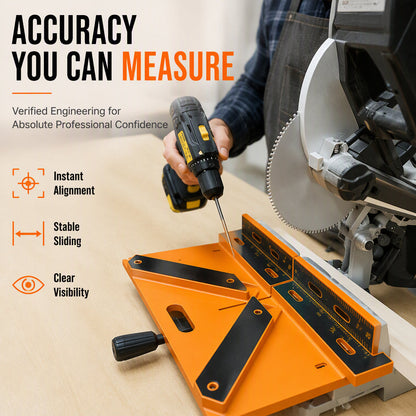 📢📢 50% OFF📐Precision Miter Cutting Guide – 45° & 90° Angles with Scale Markings for Door Frames and Wood Trim