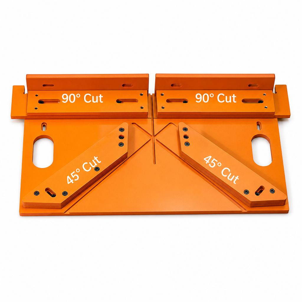 📢📢 50% OFF📐Precision Miter Cutting Guide – 45° & 90° Angles with Scale Markings for Door Frames and Wood Trim